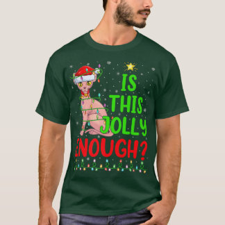 De grappige kerstboom is dit ruim genoeg om te pra t-shirt