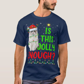 De grappige kerstboom is dit ruim genoeg ragdollen t-shirt