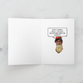 De Grappige Kerstkaart van Claus van Obama Feestdagen Kaart (Binnen)