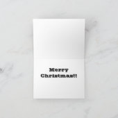 De grappige Kerstkaart van de Hond Feestdagen Kaart (Binnen)