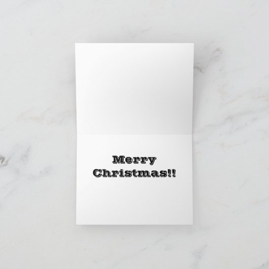 De grappige Kerstkaart van de Hond Feestdagen Kaart (Binnen)