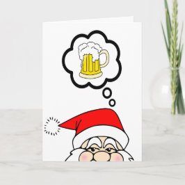 De grappige Kerstkaart van de Kerstman Feestdagen Kaart