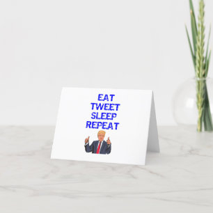De grappige Kerstkaart van Donald Trump Tweet Feestdagen Kaart