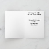 De grappige Kerstkaart van het Golf - het Gat van Feestdagen Kaart (Binnen)