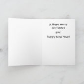 De grappige Kerstkaart van Katten Feestdagen Kaart (Binnen)