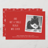 De grappige Kerstkaarten van het Huisdier voor de Feestdagenkaart (Voorkant / Achterkant)