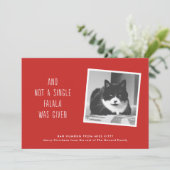 De grappige Kerstkaarten van het Huisdier voor de Feestdagenkaart (Staand voorkant)