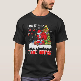 De grappige kerstkerstman die ik doe voor de feest t-shirt