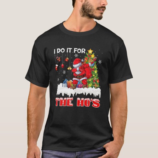 De grappige kerstkerstman die ik doe voor de feest t-shirt (Voorkant)