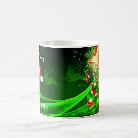 De grappige kerstman 2024 maakt kerst weer geweldi koffiemok (Center)