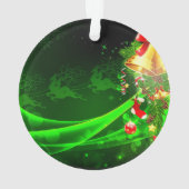 De grappige kerstman 2024 maakt kerst weer geweldi ornament (achterkant)