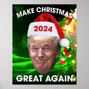 De grappige kerstman 2024 maakt kerst weer geweldi poster
