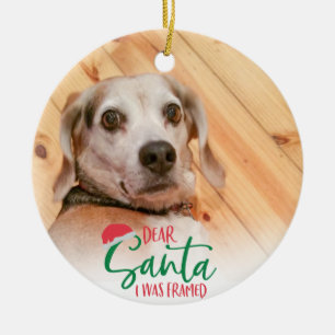 De grappige kerstman die ik had gemaakt, was 2-pet keramisch ornament