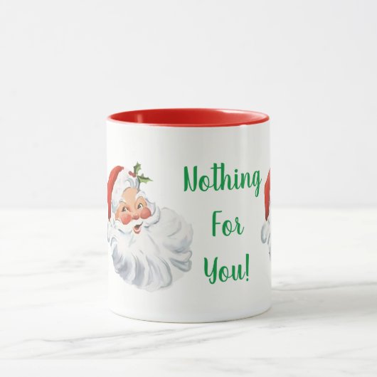 De grappige kerstman is niets voor je kerstMok Mok (Midden)