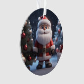 De grappige kerstman ornament (voorkant)
