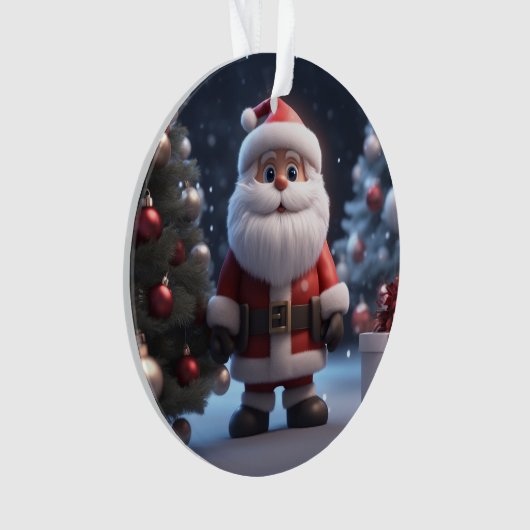 De grappige kerstman ornament (voorkant)