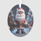 De grappige kerstman ornament (voorkant)