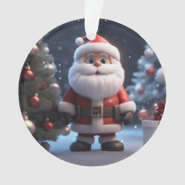 De grappige kerstman ornament