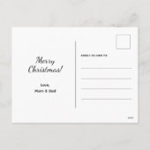 De grappige kerstman zag je sociale media na Kerst Feestdagenkaart (Achterkant)