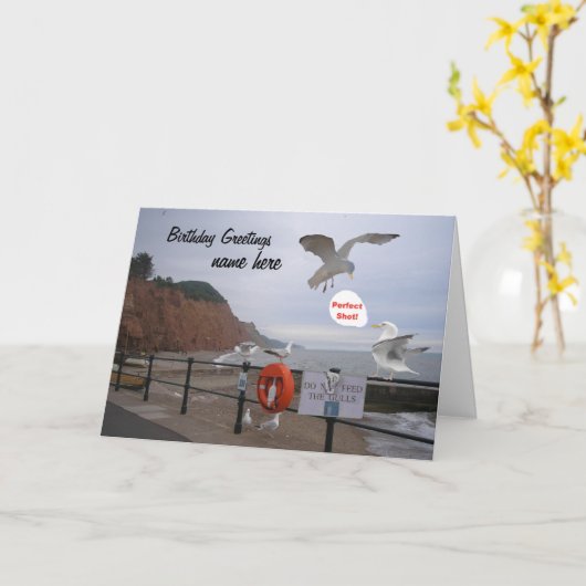 De grappige klantgerichte kaart van de (Gele Bloem)