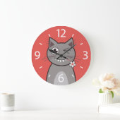 De grappige Knipogende Kat van het Kat van de Grote Klok (Huis)