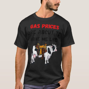 De grappige koe Gasprijzen staan me op het punt om T-shirt