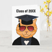 De grappige Koele Gelukwensen van de Afstuderen Kaart (Gele Bloem)