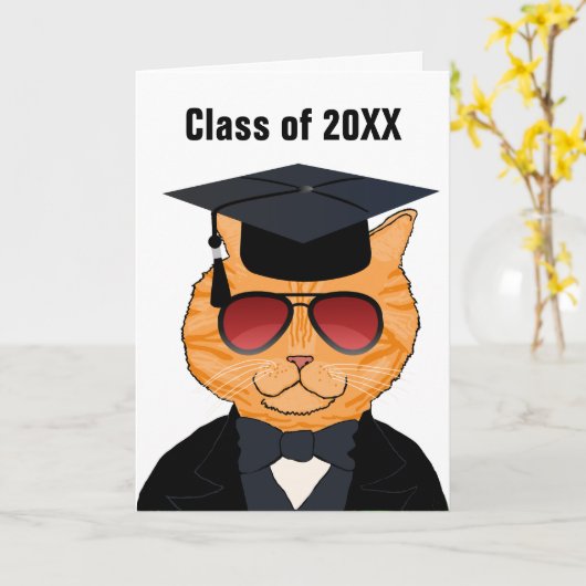 De grappige Koele Gelukwensen van de Afstuderen Kaart (Gele Bloem)