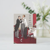 De Grappige koude voeten LOL van de humor met Feestdagenkaart (Staand voorkant)