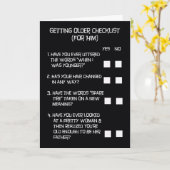 De grappige Krijgende Oudere Kaart van de (Gele Bloem)