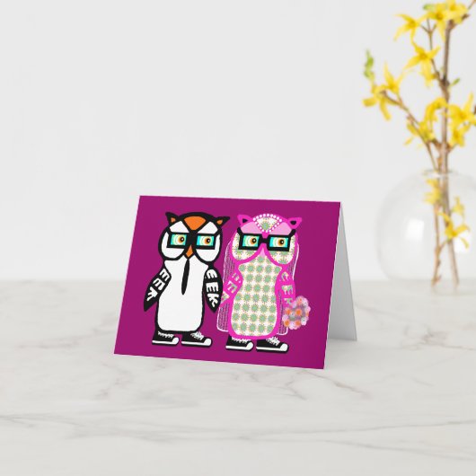 De grappige Lege Kaart van de Bruid & van de (Gele Bloem)