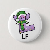 De grappige letter L Pun Ronde Button 5,7 Cm (Voorkant)