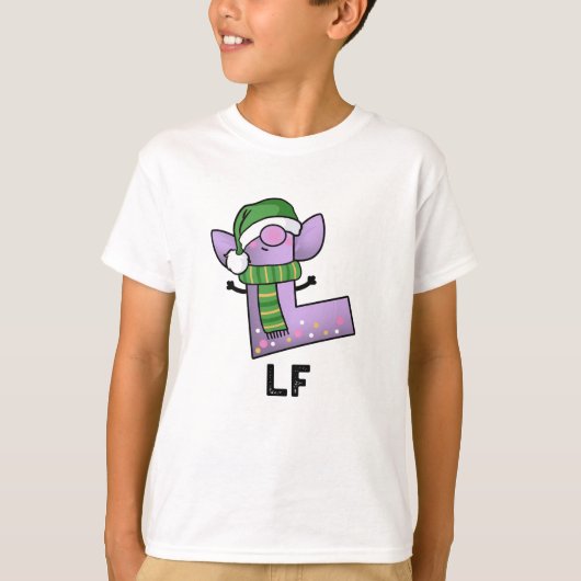 De grappige letter L Pun T-shirt (Voorkant)