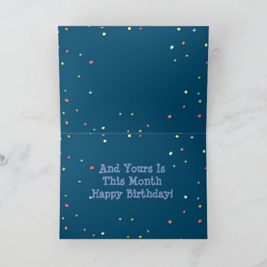 De grappige & Leuke Kaart van de Verjaardag met (Binnen)