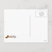 De grappige Maan van de Kerstman van het Poster Feestdagenkaart (Achterkant)