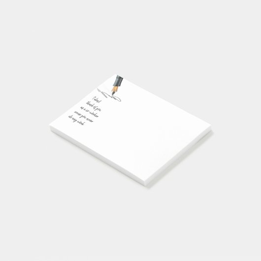 De grappige Medewerker van het Citaat van het Werk Post-it® Notes (Schuin)