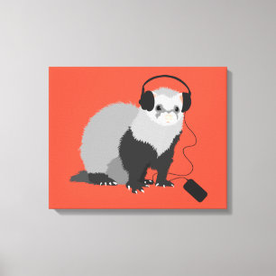 De grappige Minnaar van de Muziek van het Fret Canvas Afdruk