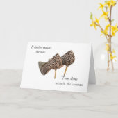 De grappige minnaar van de Schoen voor vrouw Kaart (Gele Bloem)