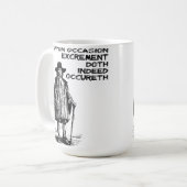 De Grappige Mok Occureth van Doth van het (Voorkant links)