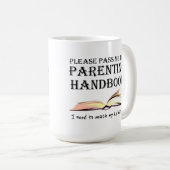 De Grappige Mok van het Handboek van het (Voorkant rechts)