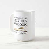 De Grappige Mok van het Handboek van het (Voorkant links)