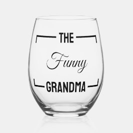 De grappige oma moederdag cadeaus verjaardagscadea wijnglas zonder voet