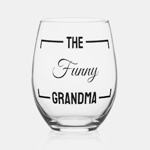 De grappige oma moederdag cadeaus verjaardagscadea wijnglas zonder voet