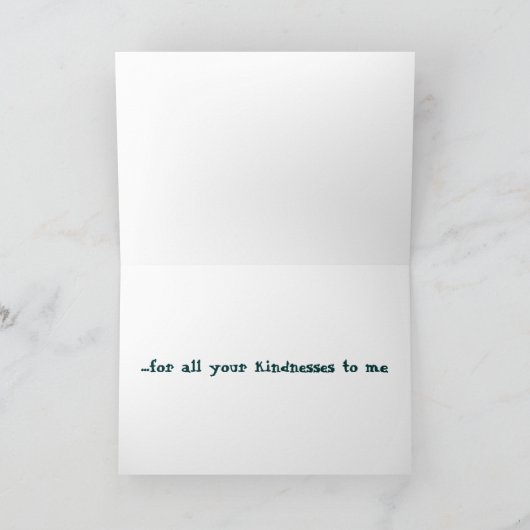 De grappige OTTER van het ZEE van de Slaap dankt u Bedankkaart (Binnen)