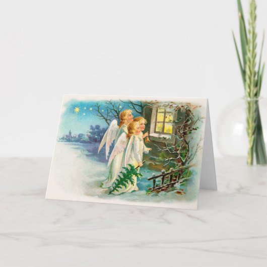 De grappige Oude Groet van Kerstmis van de Tijd Feestdagen Kaart (Voorkant)