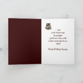 De grappige Oudere Wijzere Leuke Wasbeer van de Kaart (Binnen)