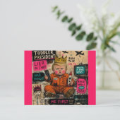 De grappige peuter president briefkaart (Staand voorkant)