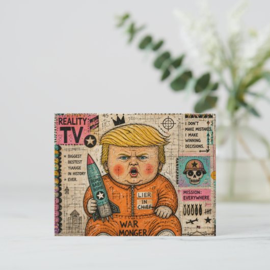 De grappige peuter president briefkaart (Staand voorkant)