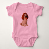 De grappige puppy van baby romper (Voorkant)