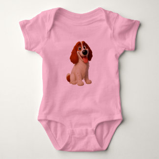 De grappige puppy van baby romper